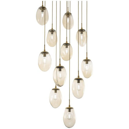 Levi Wilson Nebula 35 Inch 11 Light Multi Light Pendant by Hammerton Studio