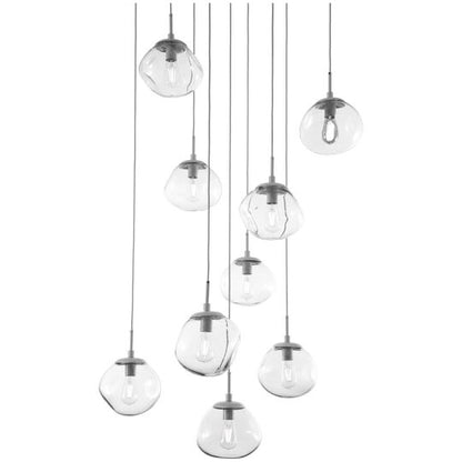 Levi Wilson Nebula 32 Inch 9 Light Multi Light Pendant by Hammerton Studio