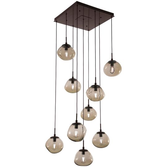 Levi Wilson Nebula 32 Inch 9 Light Multi Light Pendant by Hammerton Studio