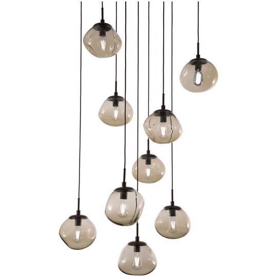 Levi Wilson Nebula 32 Inch 9 Light Multi Light Pendant by Hammerton Studio