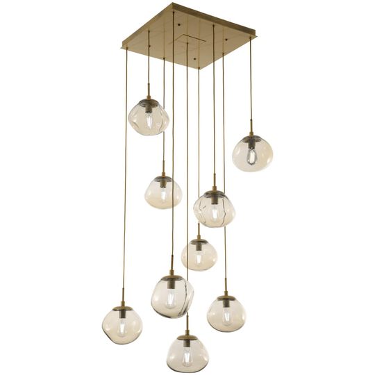 Levi Wilson Nebula 32 Inch 9 Light Multi Light Pendant by Hammerton Studio