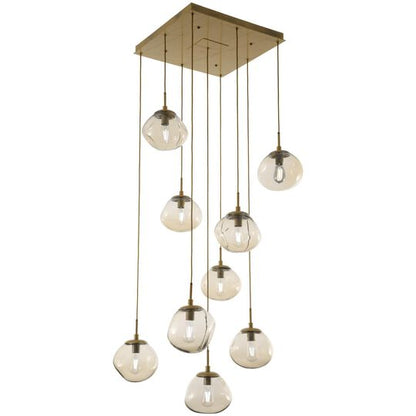 Levi Wilson Nebula 32 Inch 9 Light Multi Light Pendant by Hammerton Studio