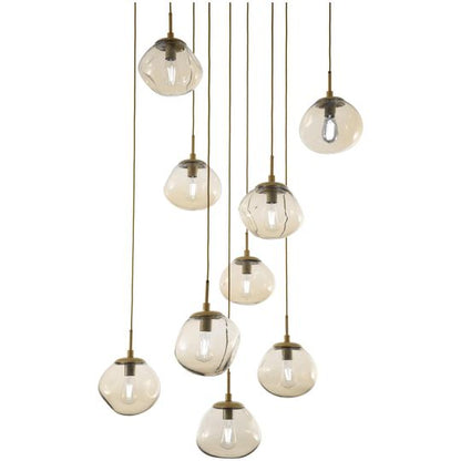 Levi Wilson Nebula 32 Inch 9 Light Multi Light Pendant by Hammerton Studio