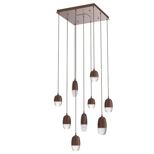 Pebble 24 Inch 9 Light LED Multi Light Pendant by Hammerton Studio