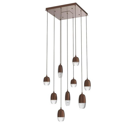 Pebble 24 Inch 9 Light LED Multi Light Pendant by Hammerton Studio