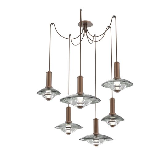 Levi Wilson Cirrus 49 Inch Multi Light Pendant by Hammerton Studio