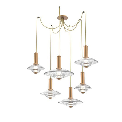 Levi Wilson Cirrus 49 Inch Multi Light Pendant by Hammerton Studio