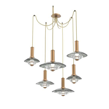 Levi Wilson Cirrus 49 Inch Multi Light Pendant by Hammerton Studio