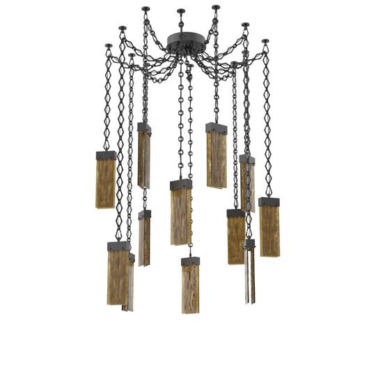 Levi Wilson Parallel 13 Inch Multi Pendant Light by Hammerton Studio