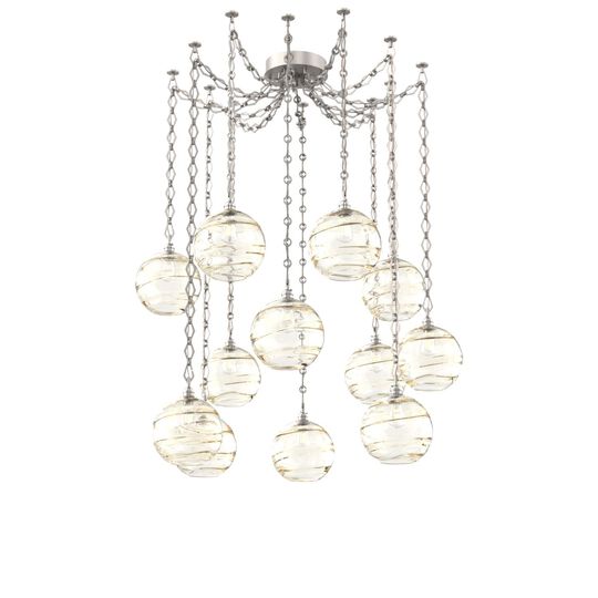 Levi Wilson Terra 18 Inch Multi Pendant Light by Hammerton Studio