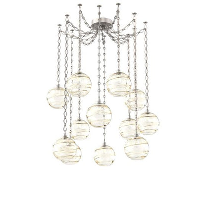 Levi Wilson Terra 18 Inch Multi Pendant Light by Hammerton Studio
