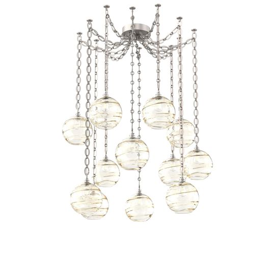 Levi Wilson Terra 18 Inch Multi Pendant Light by Hammerton Studio