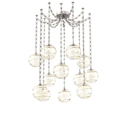 Levi Wilson Terra 18 Inch Multi Pendant Light by Hammerton Studio