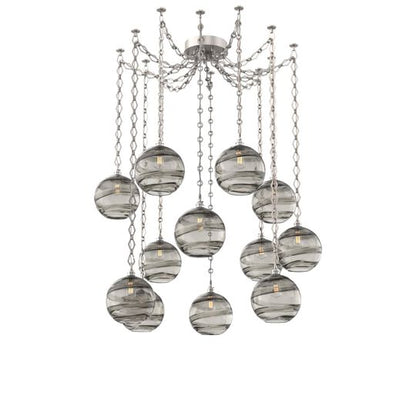 Levi Wilson Terra 18 Inch Multi Pendant Light by Hammerton Studio