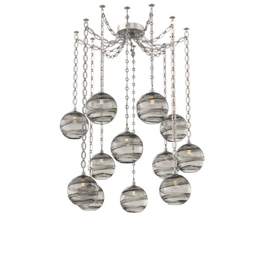Levi Wilson Terra 18 Inch Multi Pendant Light by Hammerton Studio