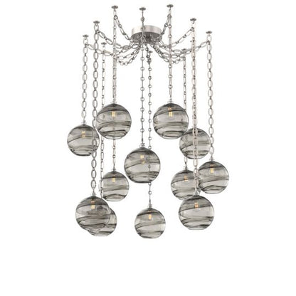 Levi Wilson Terra 18 Inch Multi Pendant Light by Hammerton Studio