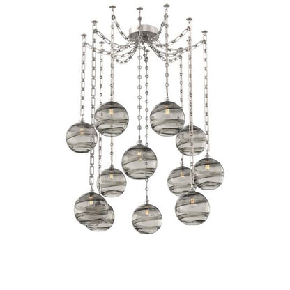 Levi Wilson Terra 18 Inch Multi Pendant Light by Hammerton Studio