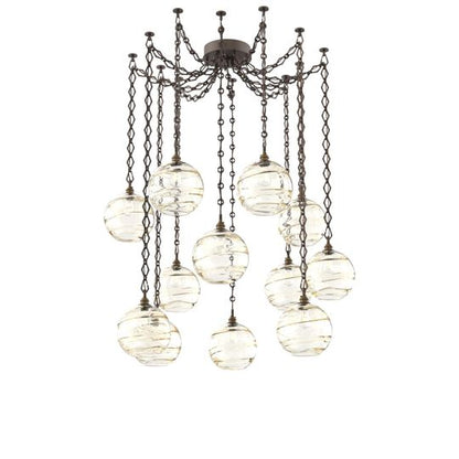 Levi Wilson Terra 18 Inch Multi Pendant Light by Hammerton Studio