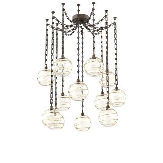 Levi Wilson Terra 18 Inch Multi Pendant Light by Hammerton Studio