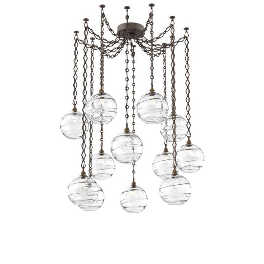 Levi Wilson Terra 18 Inch Multi Pendant Light by Hammerton Studio