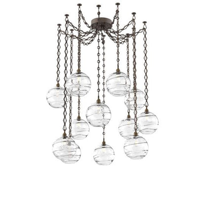 Levi Wilson Terra 18 Inch Multi Pendant Light by Hammerton Studio