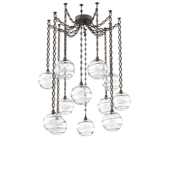 Levi Wilson Terra 18 Inch Multi Pendant Light by Hammerton Studio