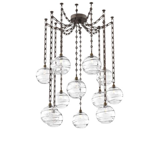 Levi Wilson Terra 18 Inch Multi Pendant Light by Hammerton Studio