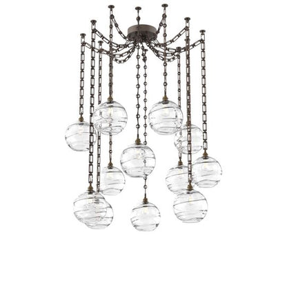 Levi Wilson Terra 18 Inch Multi Pendant Light by Hammerton Studio