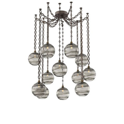 Levi Wilson Terra 18 Inch Multi Pendant Light by Hammerton Studio