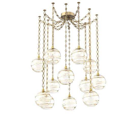 Levi Wilson Terra 18 Inch Multi Pendant Light by Hammerton Studio