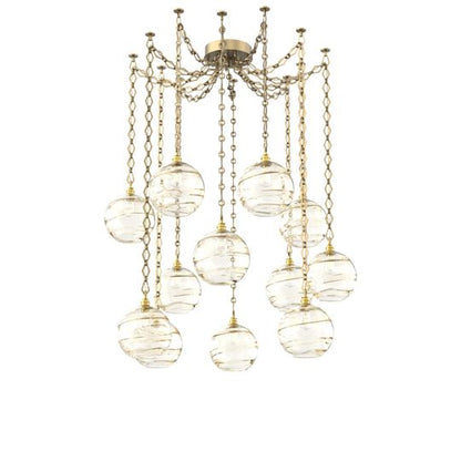 Levi Wilson Terra 18 Inch Multi Pendant Light by Hammerton Studio
