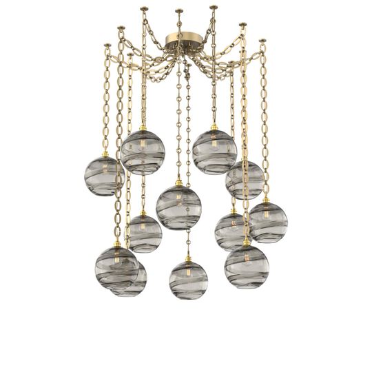 Levi Wilson Terra 18 Inch Multi Pendant Light by Hammerton Studio