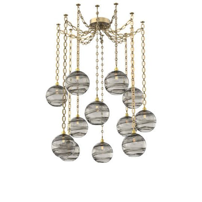 Levi Wilson Terra 18 Inch Multi Pendant Light by Hammerton Studio