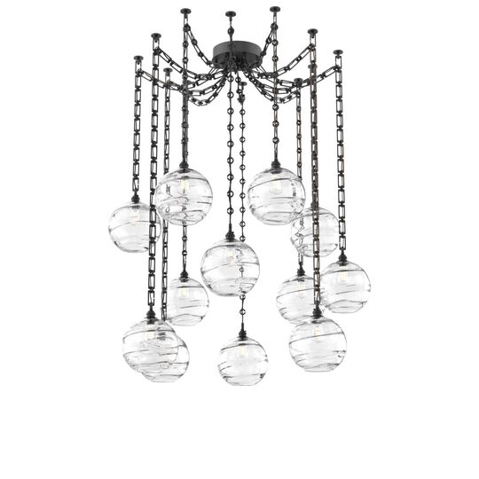 Levi Wilson Terra 18 Inch Multi Pendant Light by Hammerton Studio