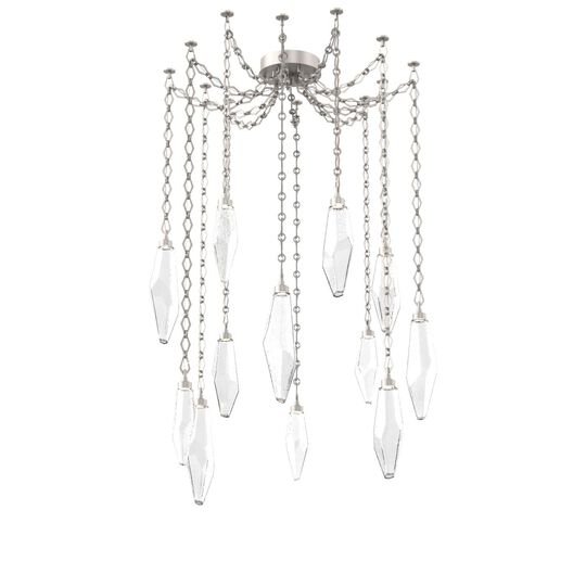 Levi Wilson Rock Crystal 14 Inch Multi Pendant Light by Hammerton Studio