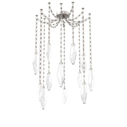 Levi Wilson Rock Crystal 14 Inch Multi Pendant Light by Hammerton Studio