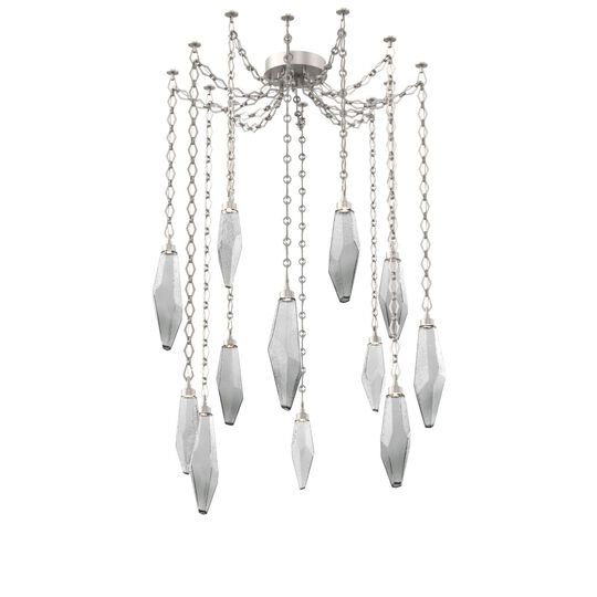 Levi Wilson Rock Crystal 14 Inch Multi Pendant Light by Hammerton Studio