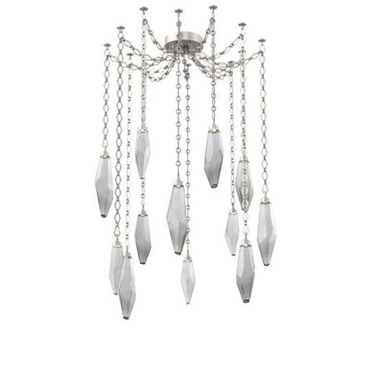 Levi Wilson Rock Crystal 14 Inch Multi Pendant Light by Hammerton Studio