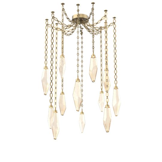 Levi Wilson Rock Crystal 14 Inch Multi Pendant Light by Hammerton Studio