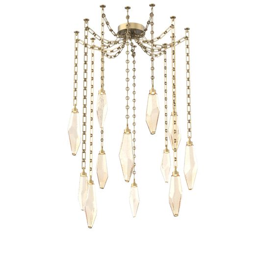 Levi Wilson Rock Crystal 14 Inch Multi Pendant Light by Hammerton Studio