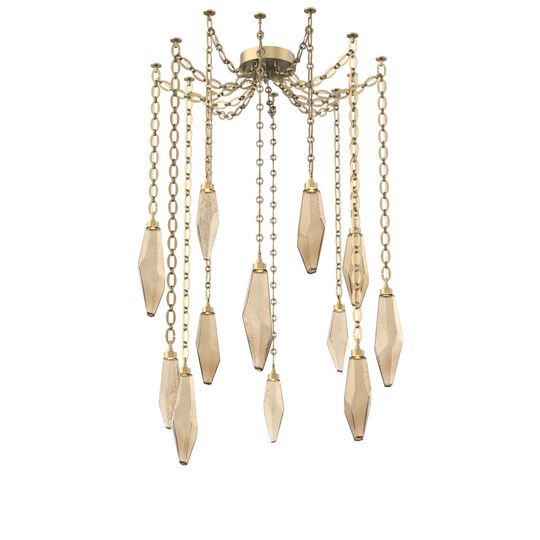 Levi Wilson Rock Crystal 14 Inch Multi Pendant Light by Hammerton Studio