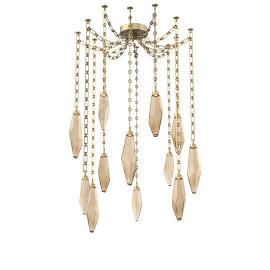 Levi Wilson Rock Crystal 14 Inch Multi Pendant Light by Hammerton Studio
