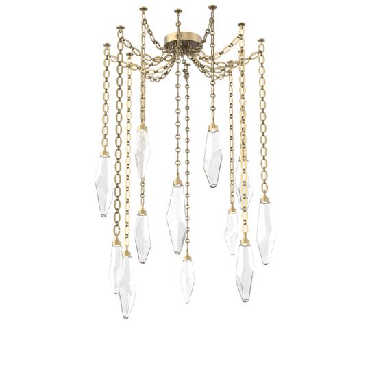 Levi Wilson Rock Crystal 14 Inch Multi Pendant Light by Hammerton Studio
