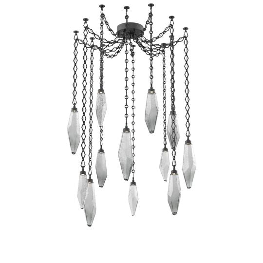 Levi Wilson Rock Crystal 14 Inch Multi Pendant Light by Hammerton Studio