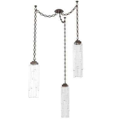 Levi Wilson Ledgestone 14 Inch Multi Pendant Light by Hammerton Studio