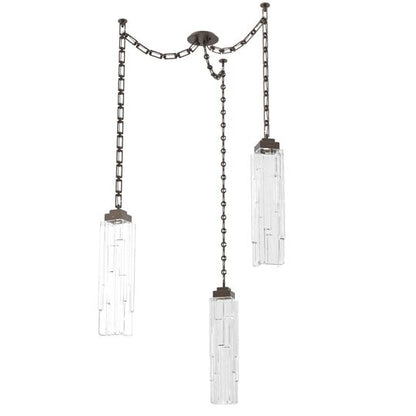 Levi Wilson Ledgestone 14 Inch Multi Pendant Light by Hammerton Studio