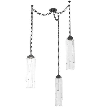 Levi Wilson Ledgestone 14 Inch Multi Pendant Light by Hammerton Studio