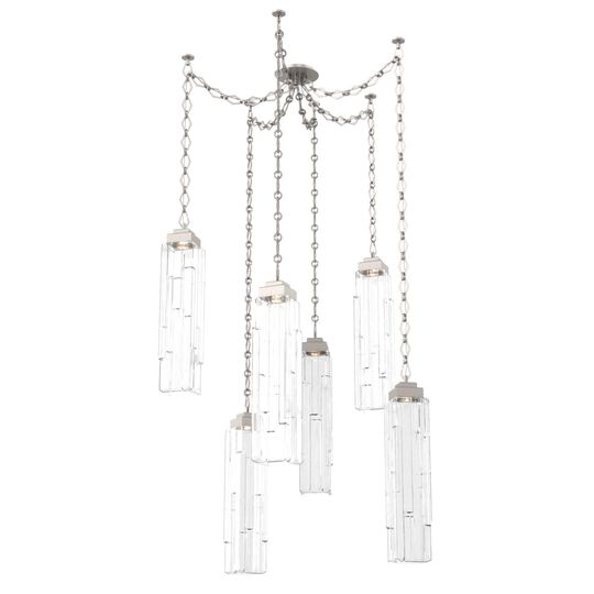 Levi Wilson Ledgestone 14 Inch Multi Pendant Light by Hammerton Studio