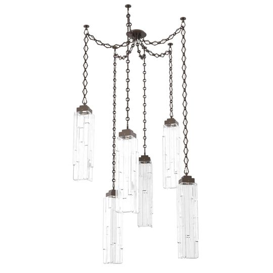Levi Wilson Ledgestone 14 Inch Multi Pendant Light by Hammerton Studio