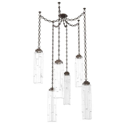 Levi Wilson Ledgestone 14 Inch Multi Pendant Light by Hammerton Studio